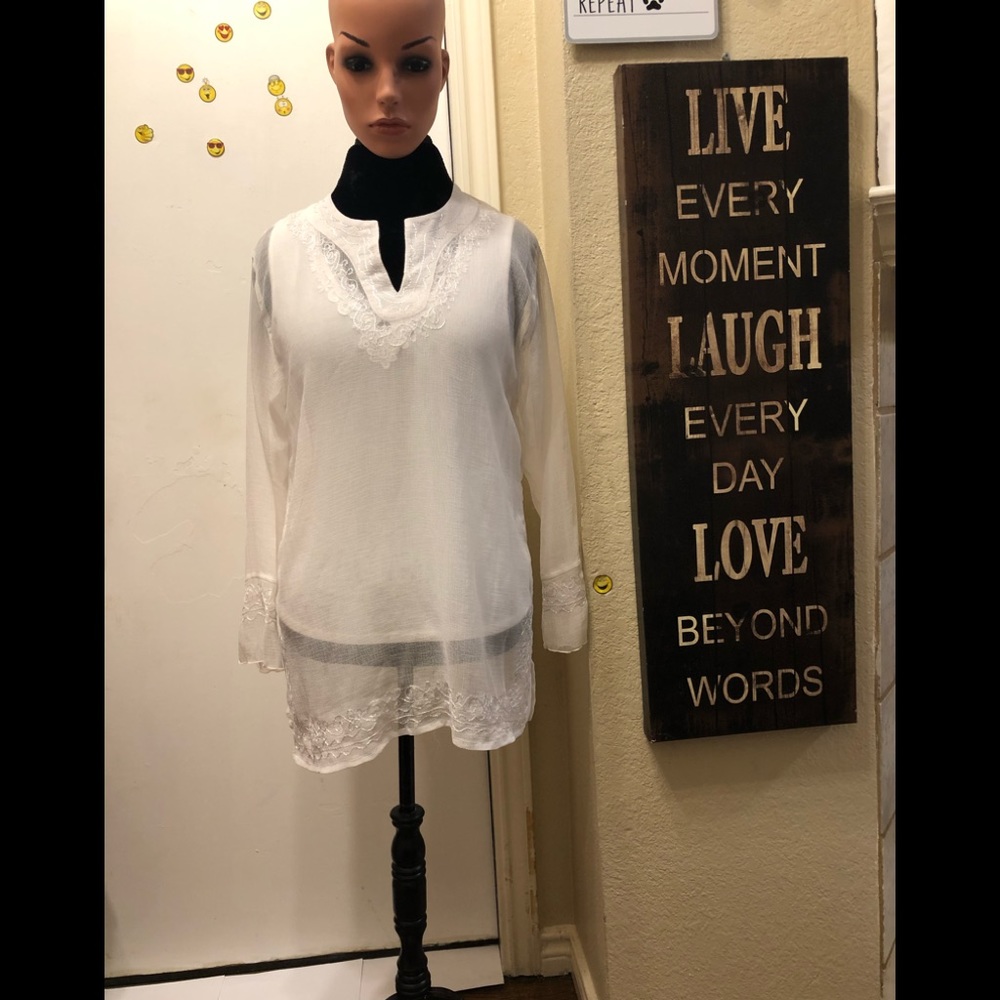 Chic White “ Sand & Sun “ Swim Wear Cover!!!